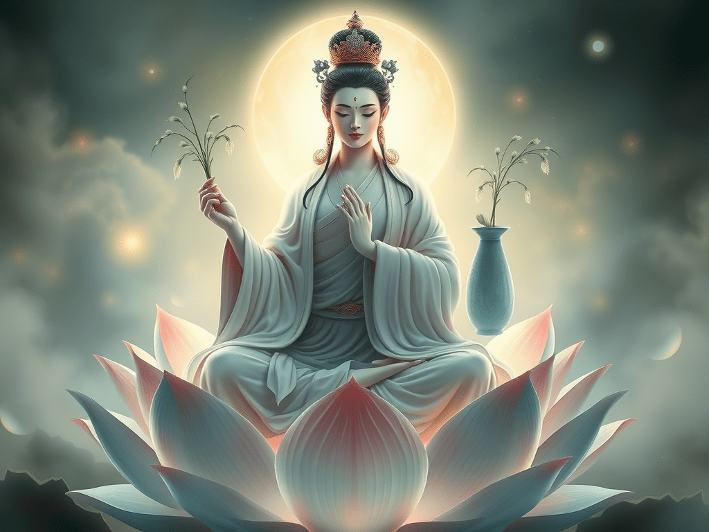 Professor John Blofeld and Kwan&nbsp;Yin