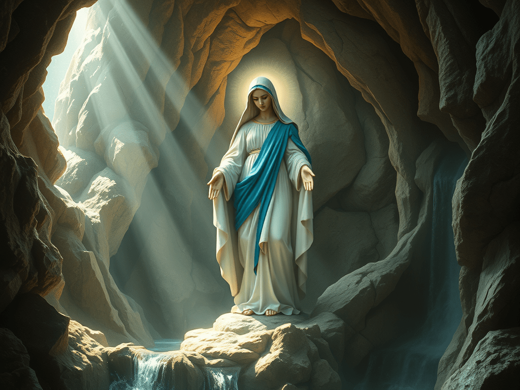 Saint Bernadette and Our Lady of&nbsp;Lourdes