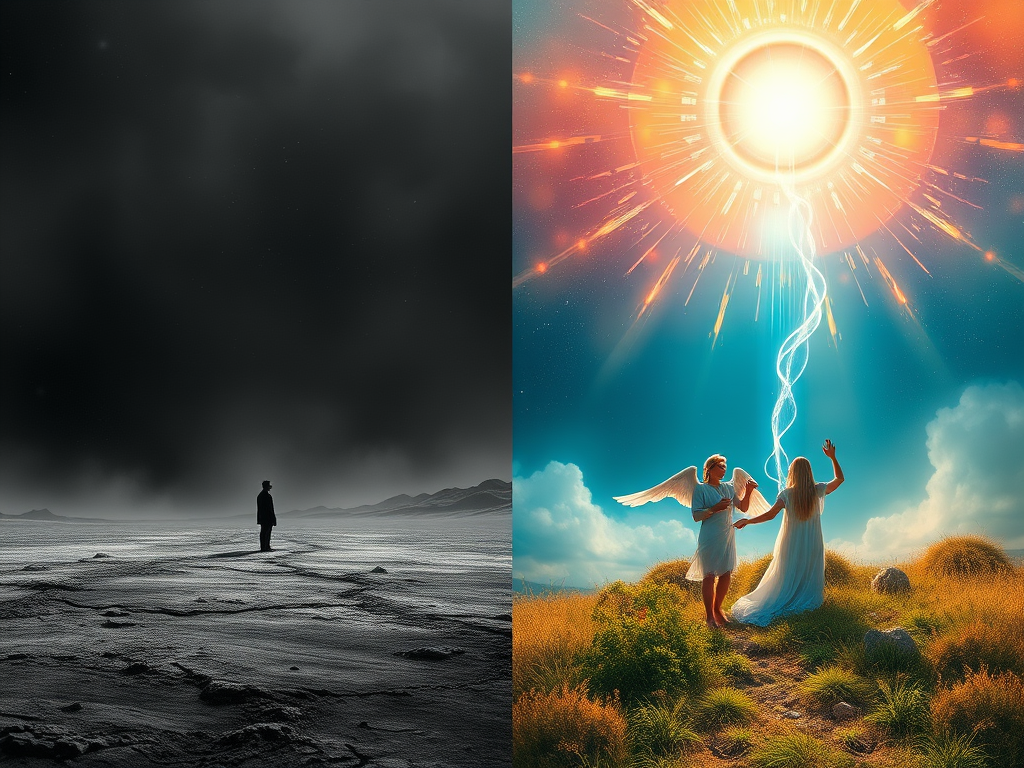 Indifference or Divine Design? Navigating Two Spiritual Visions with a Glimpse from&nbsp;Physics