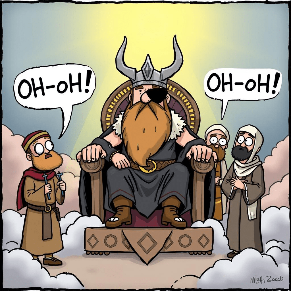 The ‘Oh-oh!’ Moment: What a Cartoon Says About Faith, Doubt, and the Afterlife’s Big&nbsp;Surprise